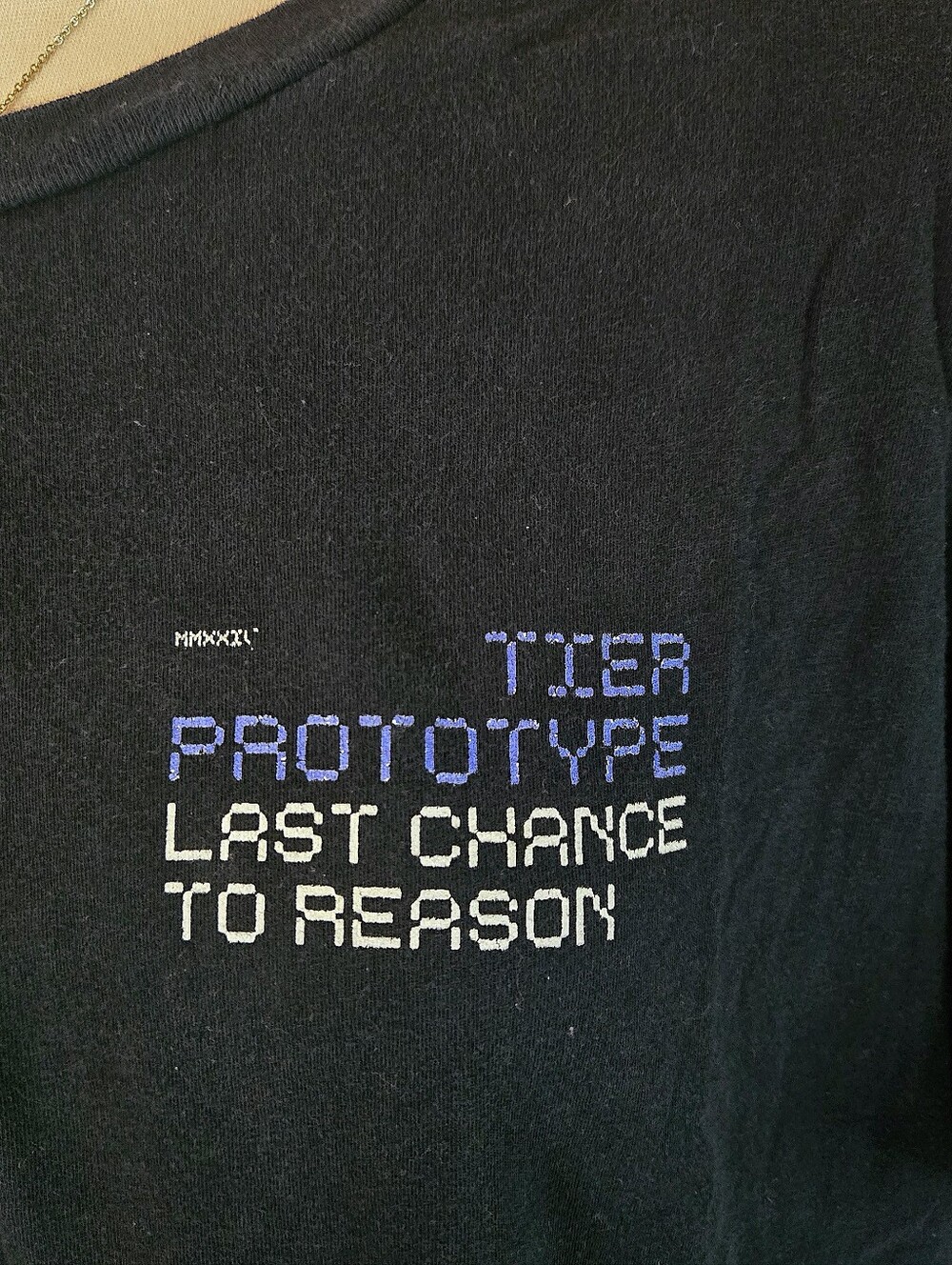 Last Chance To Reason - Tier Prototype Patreon exclusive Tee L/XL